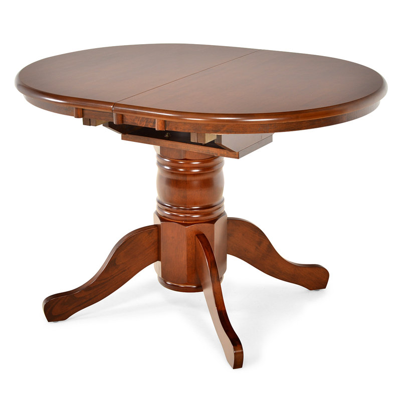 Rosalind Wheeler Adae Extendable Pedestal Dining Table Wayfair.co.uk